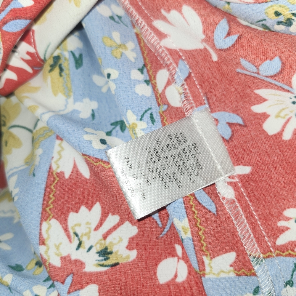 Multi-Color Floral Patchwork Mini Dress - Picture 10 of 14